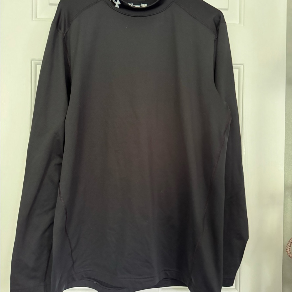 Under Armour Golf ColdGear Black Long Sleeve Men's Tee